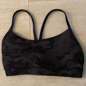 Lululemon Camo The Flow Y Sports Bra size 4